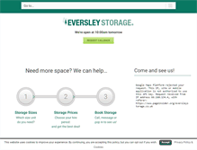 Tablet Screenshot of eversleystorage.co.uk